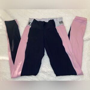 Chic Black and Pink Leggings